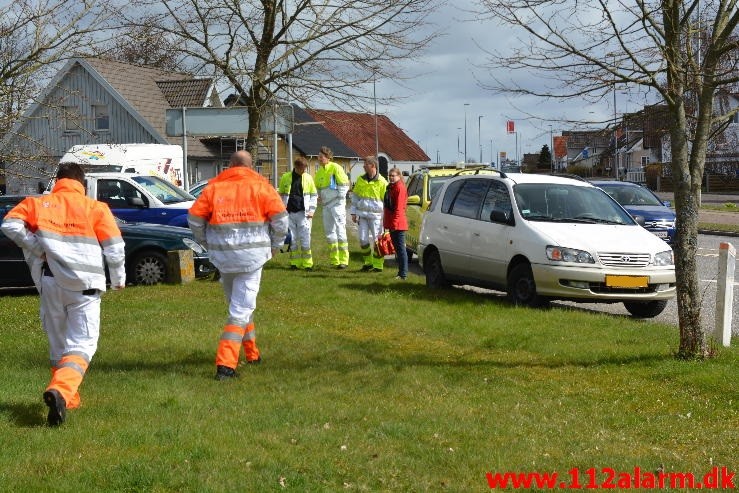 Brand i Etageejendom. Ribevej 36 i Ødsted. 13/04-2015. Kl. 12:12.