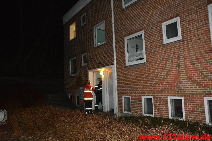 Brand i Etageejendom. Ribe Landevej 13 i Vejle. 04/04 2015. Kl. 02:40. 