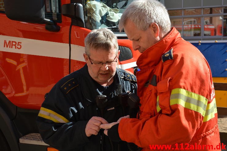 Brand i Etageejendom. Signesvej i Vejle. 06/04-2015. Kl. 11:05.