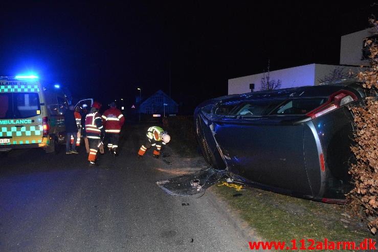 FUH med fastklemt. Mølvangvej 75 Jelling. 08/04-2015. Kl. 21:20.