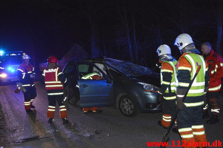 FUH med fastklemt. Mølvangvej 75 Jelling. 08/04-2015. Kl. 21:20.