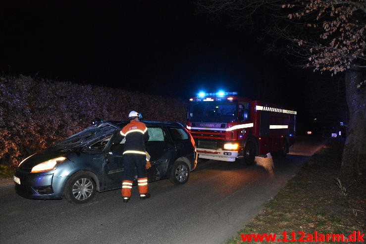 FUH med fastklemt. Mølvangvej 75 Jelling. 08/04-2015. Kl. 21:20.