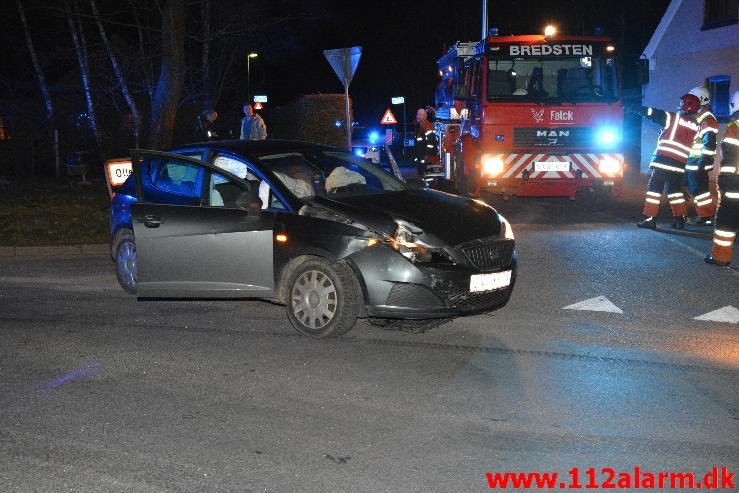 FUH med fastklemt. Mølvangvej 75 Jelling. 08/04-2015. Kl. 21:20.