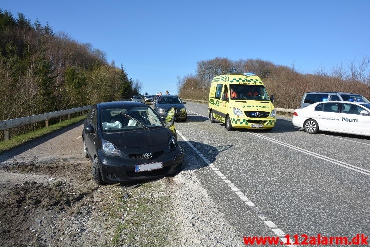 Alvorligt trafikulykke. Vingstedvej ved Vingsted. 09/04-2015. KL. 16:23.