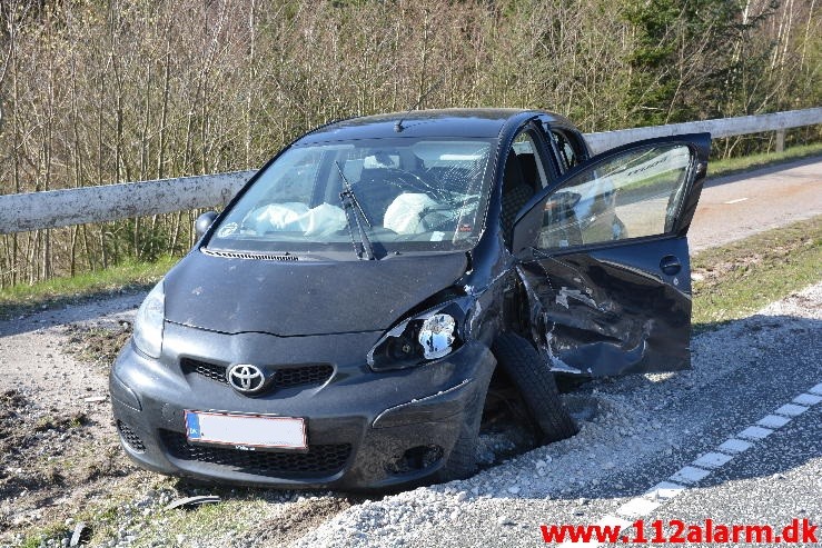 Alvorligt trafikulykke. Vingstedvej ved Vingsted. 09/04-2015. KL. 16:23.