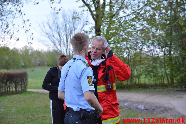 Brand i Villa. Søndervang 2 i Jelling. 10/05-2015. Kl. 20:37.