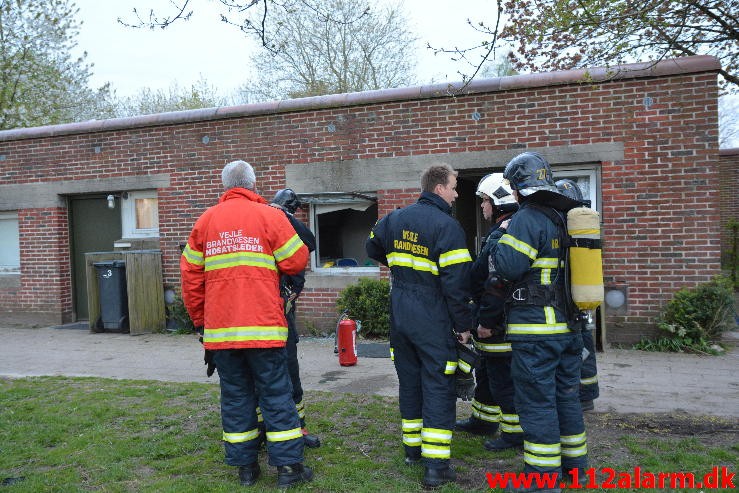 Brand i Villa. Søndervang 2 i Jelling. 10/05-2015. Kl. 20:37.