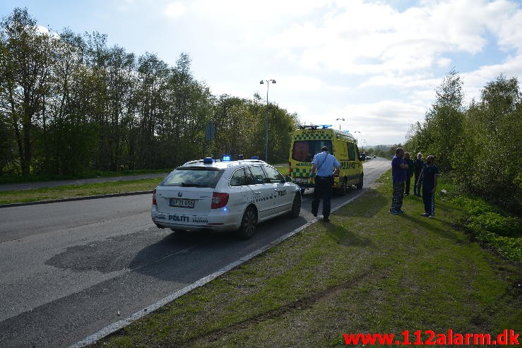 FUH med fastklemt. Vester Engvej i Vejle. 14/05-2015. KL. 17:41.