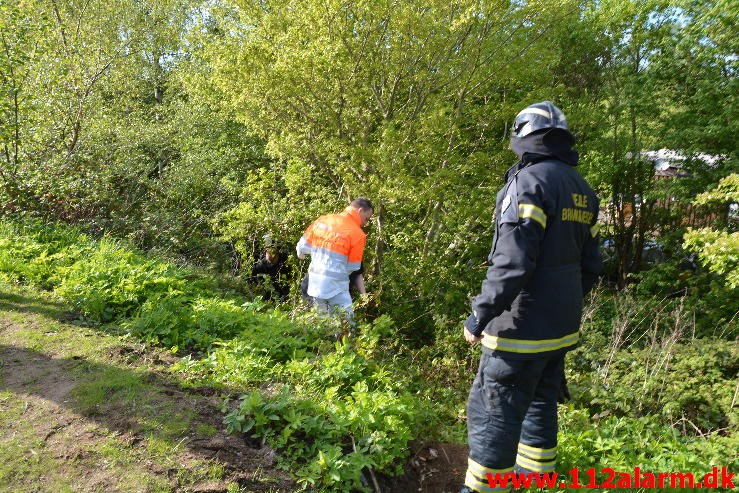 FUH med fastklemt. Vester Engvej i Vejle. 14/05-2015. KL. 17:41.