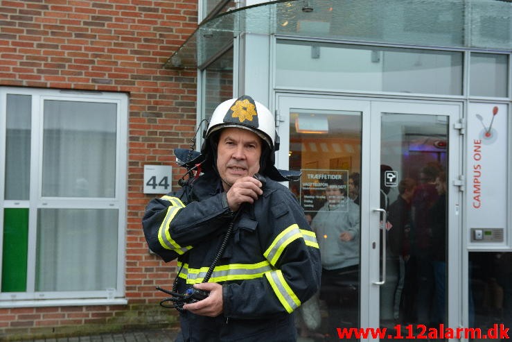 Brand i Institution. Campus  Boulevarden i Vejle. 18/05-2015. Kl. 19:39.