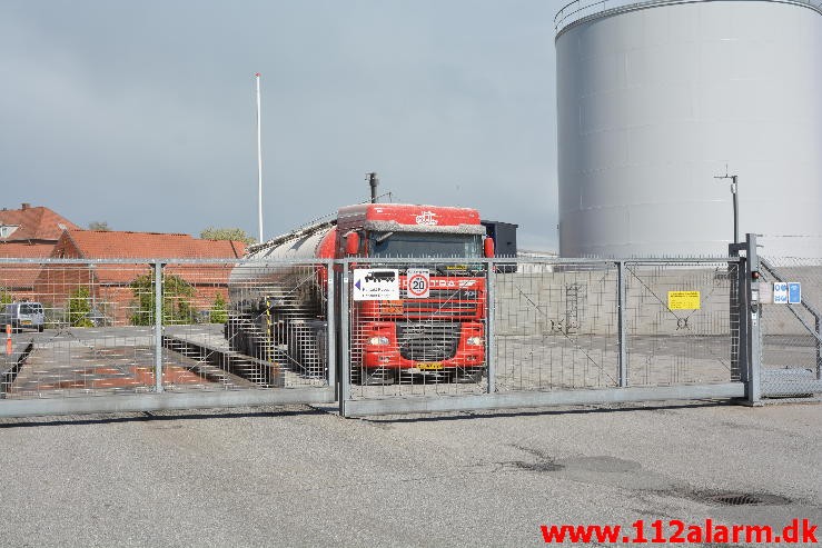 Brand i Industri. Strandgade 35 i Vejle.  19/05-2015. KL. 15:37.