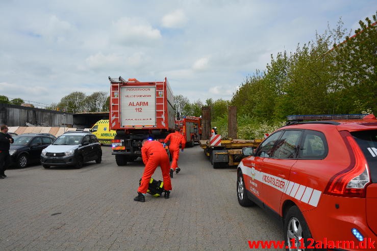 Alvorlig Arbejdsulykke. Dandyvej i Vejle.   22/05-2015. Kl. 13:32.