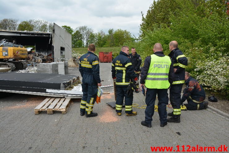 Alvorlig Arbejdsulykke. Dandyvej i Vejle.   22/05-2015. Kl. 13:32.