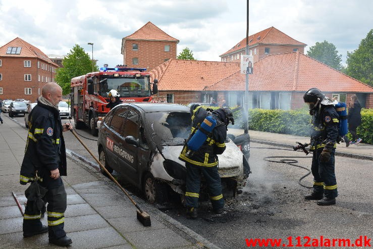 Bilbrand. Haraldsgade i Vejle. 29/05-2015. Kl. 11:40.