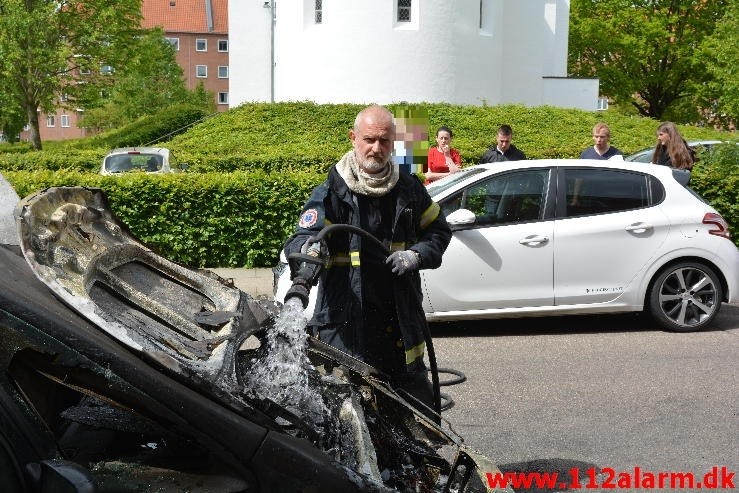 Bilbrand. Haraldsgade i Vejle. 29/05-2015. Kl. 11:40.