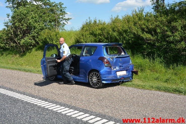 Færdselsuheld med fastklemt. Motorvejen E45 i nordgående. 12/06-2015 Kl. 15:01.