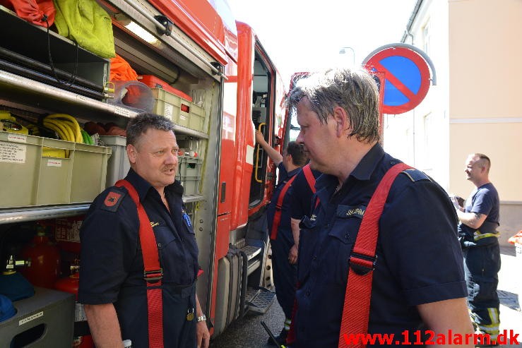 Brand i Lejlighed. Vardevej i Vejle. 02/07-2015. Kl. 15:06.