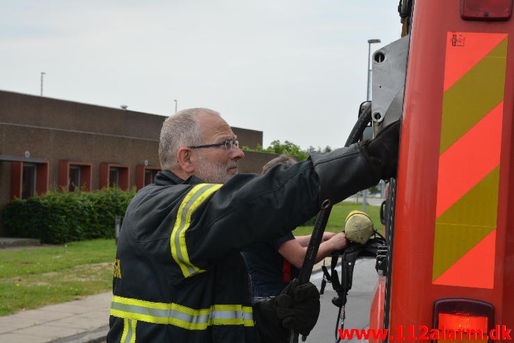 Bilbrand. Ulvehavevej i Vejle. 03/07-2015. Kl. 11:19.