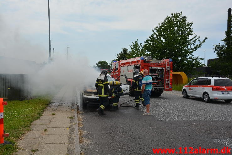 Bilbrand. Ulvehavevej i Vejle. 03/07-2015. Kl. 11:19.