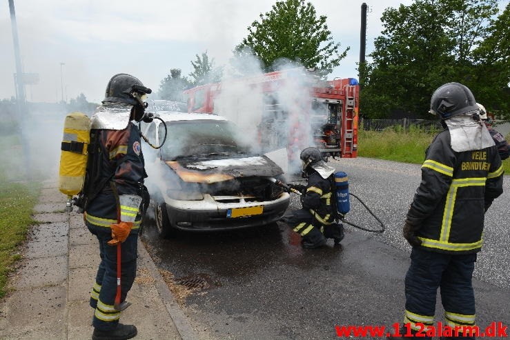 Bilbrand. Ulvehavevej i Vejle. 03/07-2015. Kl. 11:19.