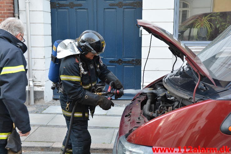 Bilbrand. Skyttehusgade 40 i Vejle. 20/07-2015. Kl. 19:59.