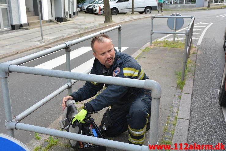 Bilbrand. Skyttehusgade 40 i Vejle. 20/07-2015. Kl. 19:59.