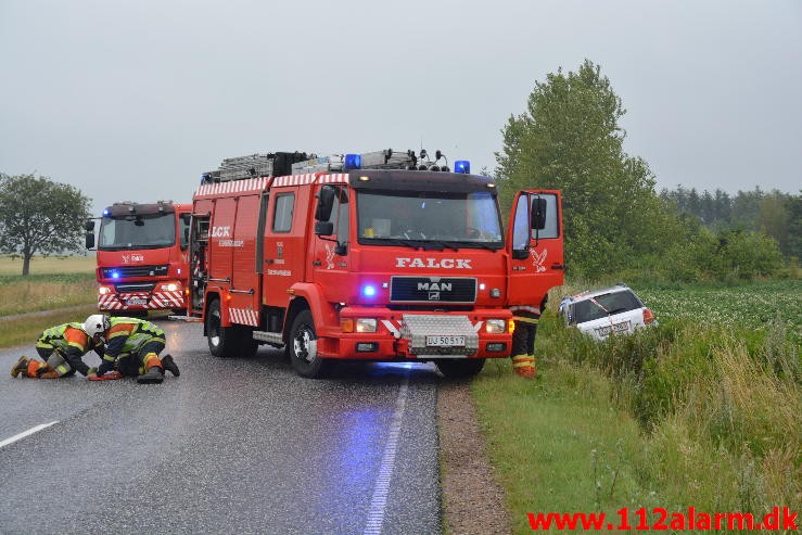 FUH med fastklemt. Tykhøjetvej ved Farre. 27/07-2015. Kl. 19:59.