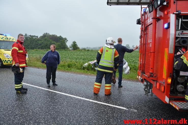 FUH med fastklemt. Tykhøjetvej ved Farre. 27/07-2015. Kl. 19:59.