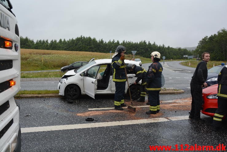 FUH med fastklemt. Bredstenvej ved Skibet. 28/07-2015. Kl. 06:41.