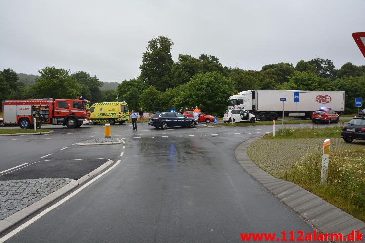 FUH med fastklemt. Bredstenvej ved Skibet. 28/07-2015. Kl. 06:41.