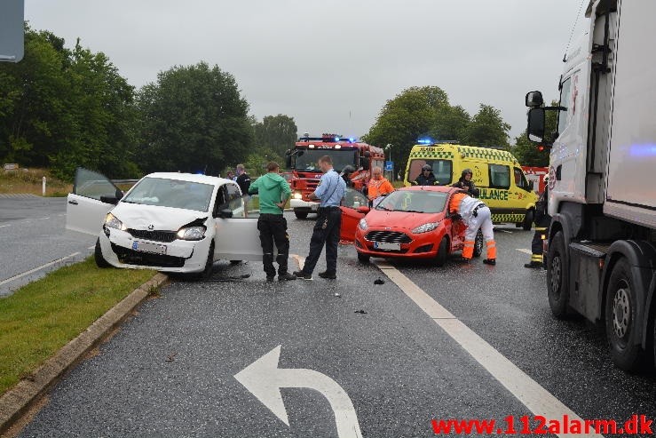 FUH med fastklemt. Bredstenvej ved Skibet. 28/07-2015. Kl. 06:41.