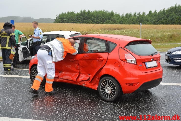 FUH med fastklemt. Bredstenvej ved Skibet. 28/07-2015. Kl. 06:41.