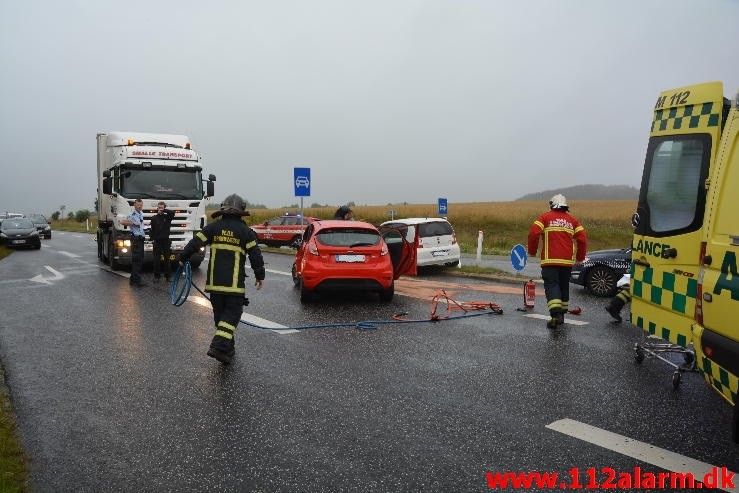 FUH med fastklemt. Bredstenvej ved Skibet. 28/07-2015. Kl. 06:41.