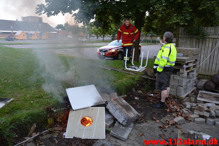 Mindre brand. Syddansk Erhvervsskole. Boulevarden 30 i Vejle. 05/08-2015. Kl. 20:52.