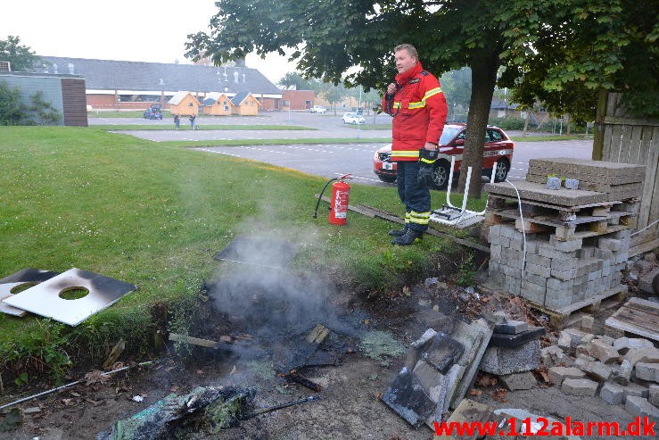 Mindre brand. Syddansk Erhvervsskole. Boulevarden 30 i Vejle. 05/08-2015. Kl. 20:52.