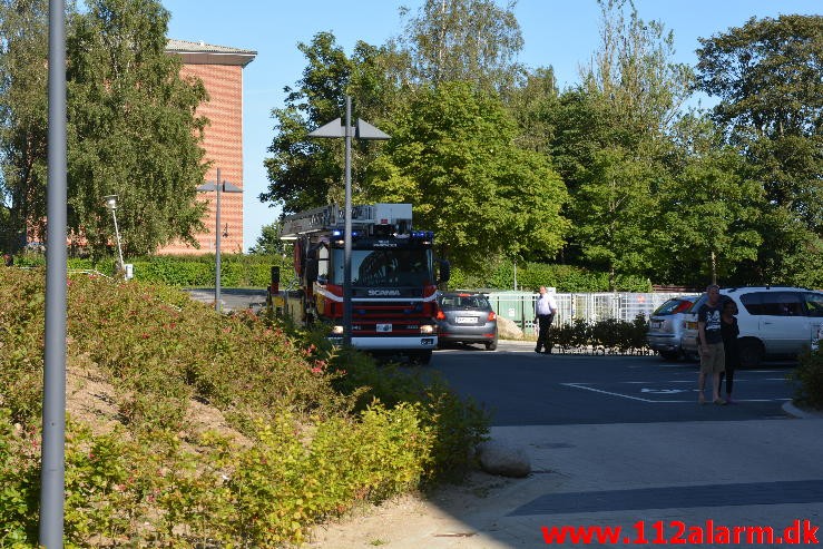 Brand i Lejlighed. Finlandsvej 91 i Vejle. 09/08-2015. Kl. 16:56.