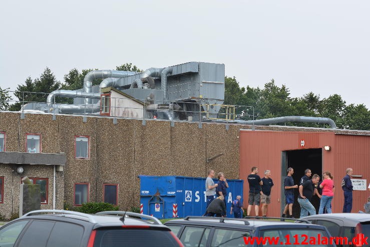 Brand i Industri. Diskovej i Vejle. 17/08-2015. Kl. 10:09.