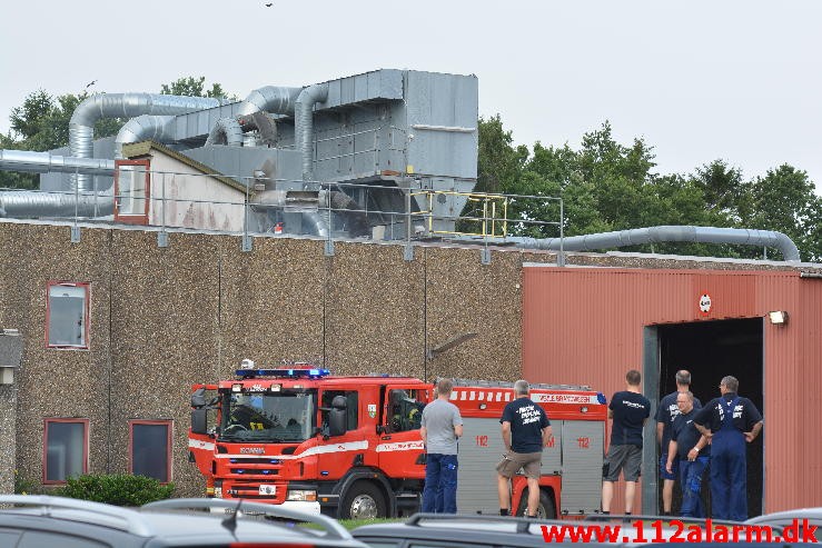 Brand i Industri. Diskovej i Vejle. 17/08-2015. Kl. 10:09.