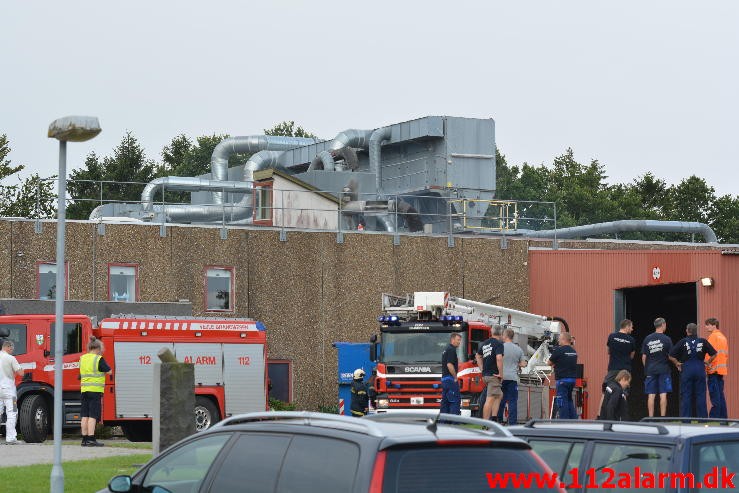 Brand i Industri. Diskovej i Vejle. 17/08-2015. Kl. 10:09.