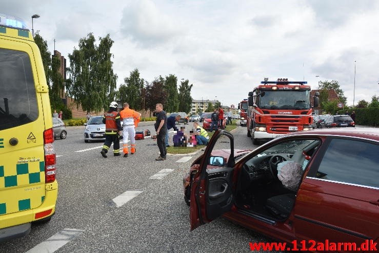 FUH med fastklemt. Horsensvej I Vejle. 30/08-2015. Kl. 11:08.