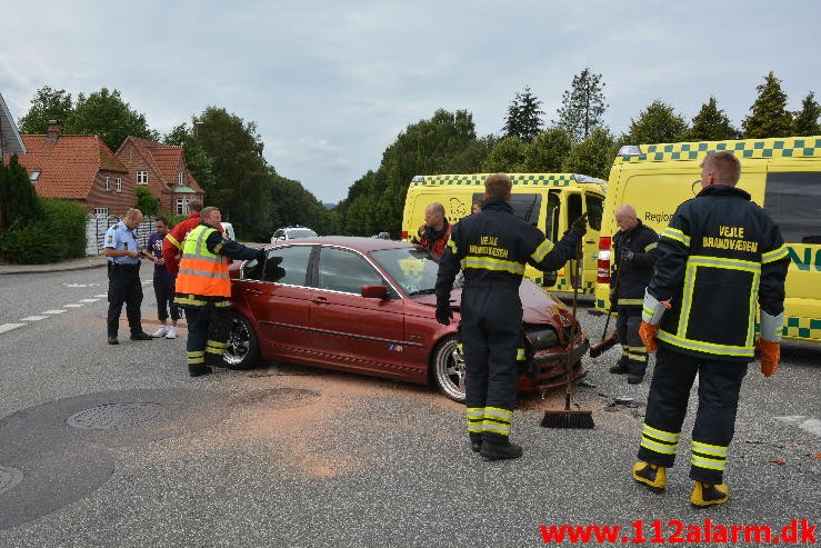 FUH med fastklemt. Horsensvej I Vejle. 30/08-2015. Kl. 11:08.