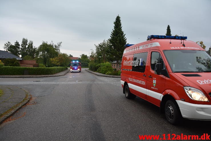 Brand i Villa. Boesvangen vejle øst. 12/09-2015. Kl. 07:20.