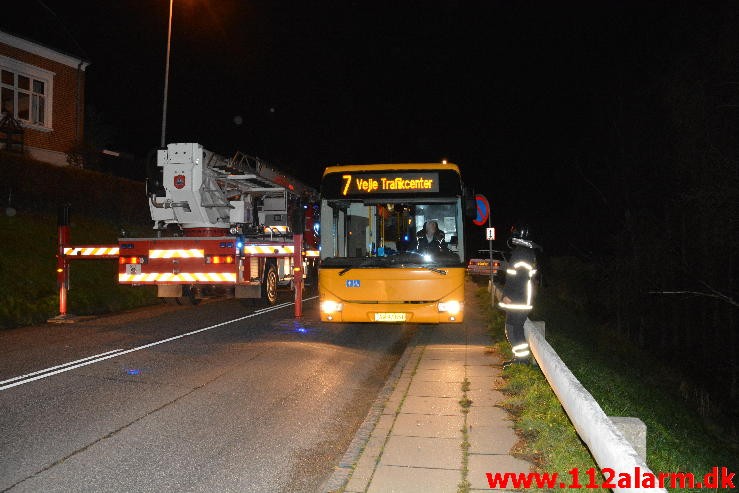 Skorstensbrand. Ribe Landevej i Vejle. 20/11-2015. Kl. 18:32.