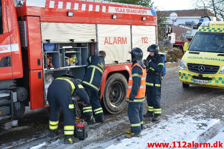 To elektriker kom til skade. Ladegårdsvej i Vejle. 23/11-2015. Kl. 10:20.