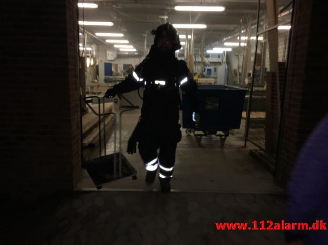 Brand i institution på Syddansk Erhvervsskole Odense. Boulevarden 34 i Vejle. 16/12-2015. Kl. 06:32.