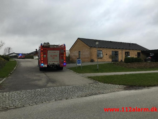 Brand i Villa. Bredballe. 24/12-2015. Kl. 11:25.