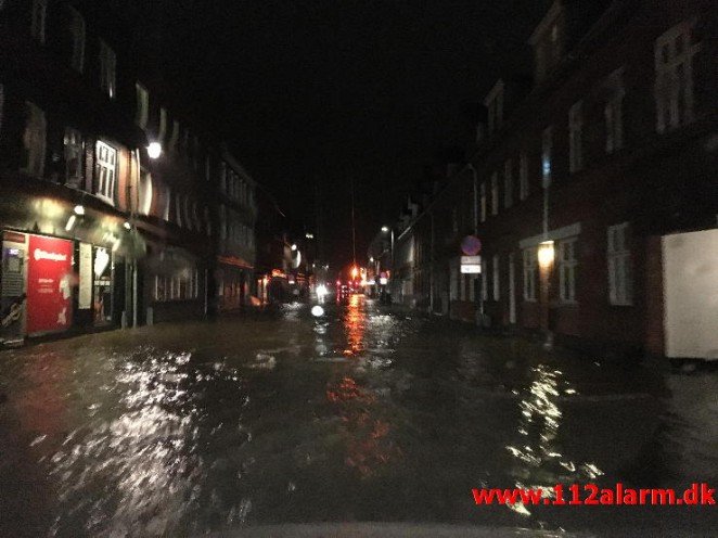 Oversvømmelse i Vejle. 26/12-2015. Kl. 22:30.