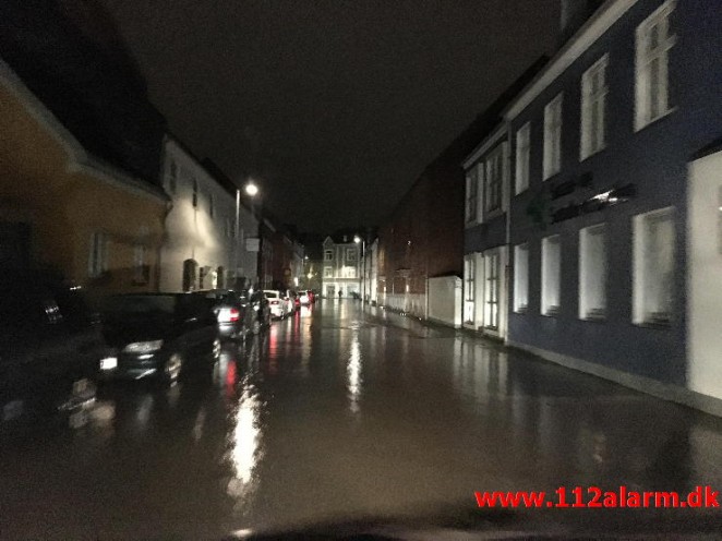 Oversvømmelse i Vejle. 26/12-2015. Kl. 22:30.