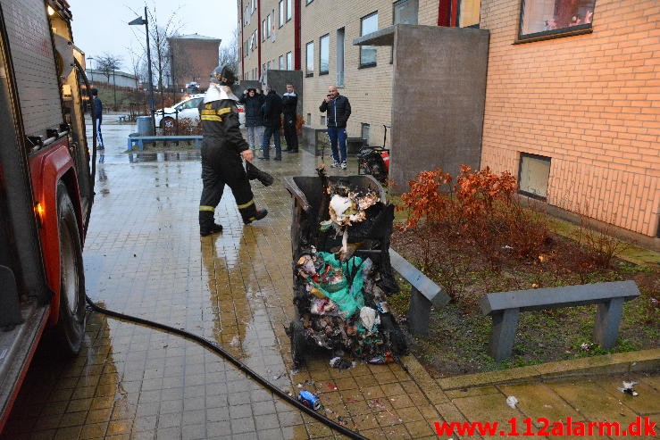 Brand i Etageejendom. Finlandsvej 87 i Vejle. 26/12-2015. Kl. 15:22