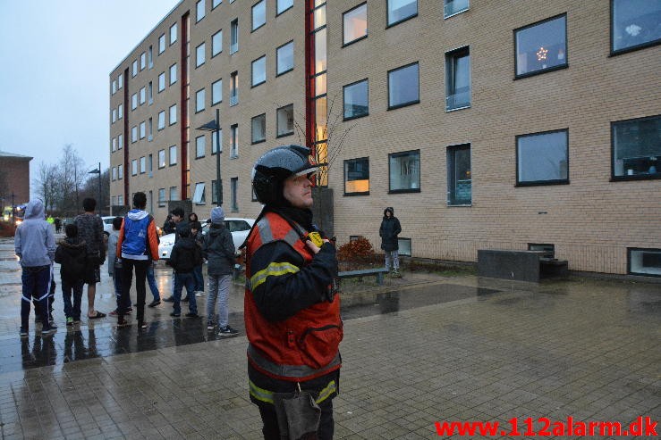 Brand i Etageejendom. Finlandsvej 87 i Vejle. 26/12-2015. Kl. 15:22